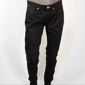 ACNE STUDIOS Max Satin Black Chino Pants